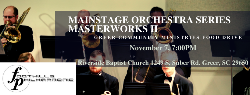 Masterworks II: Greer Community Ministries Food Drive