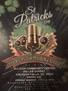 St. Patrick’s Day/March Birthday Bash